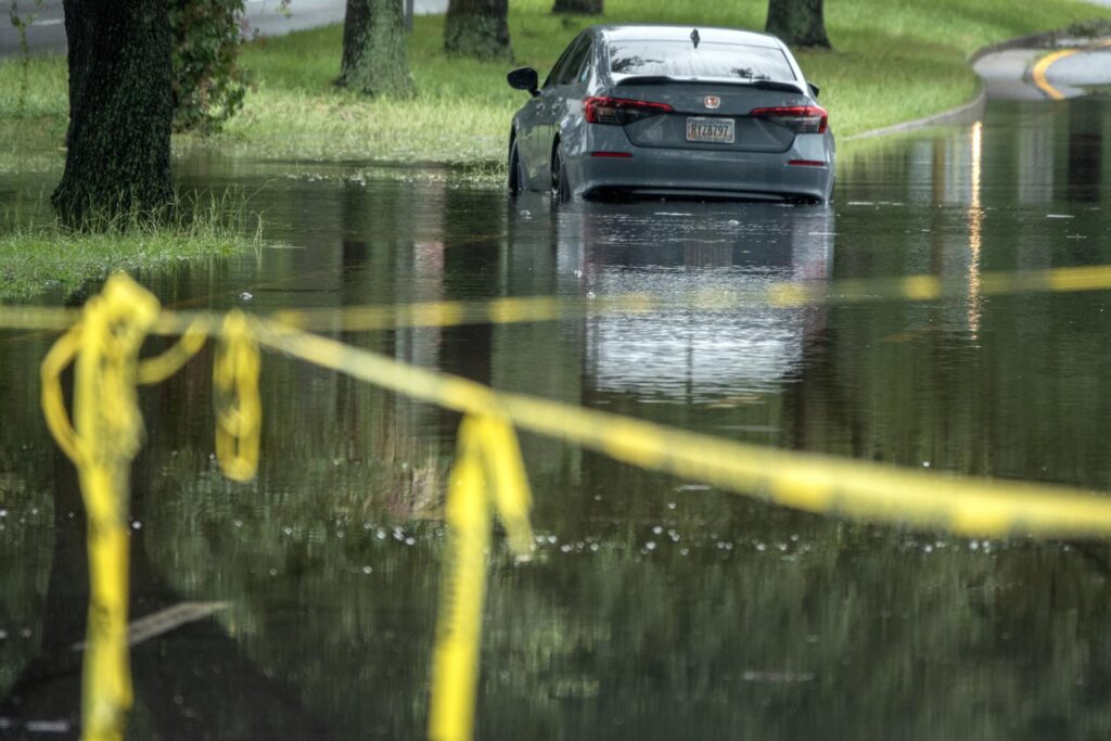 Una imagen de la tormenta tropical Debby que causó serias inundaciones en el país. EFE